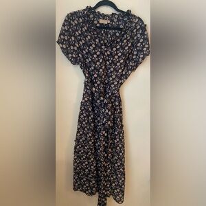 Rungolee Scarlette Midi Dress Midnight Jaipur Floral / L